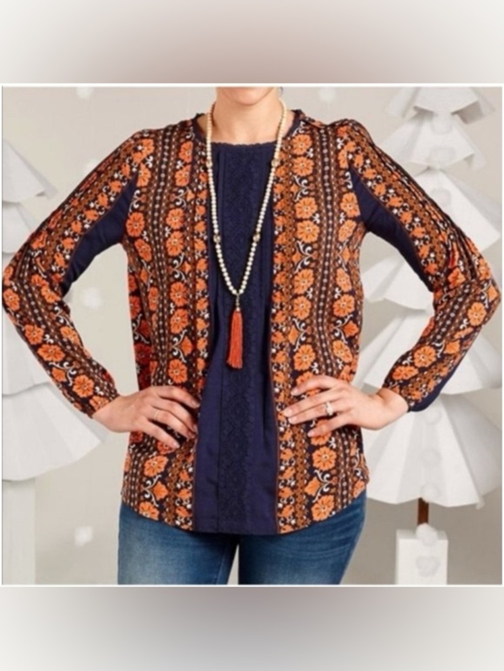 Matilda Jane Floret peasant top - Women’s Size Medium lightweight w/cute buttons